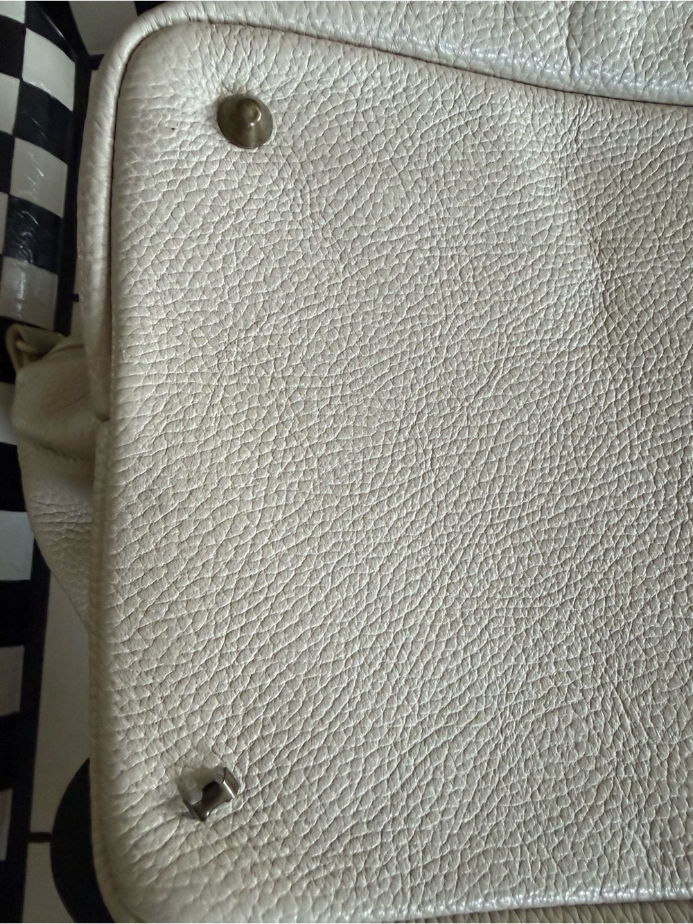 Embossed Skull Tote Bag in Light Taupe - Picture 13 of 15